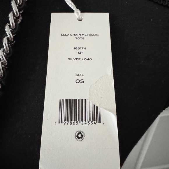 Brand new Auth Tory Burch large Ella tote bag metallic chain - Picture 5 of 12